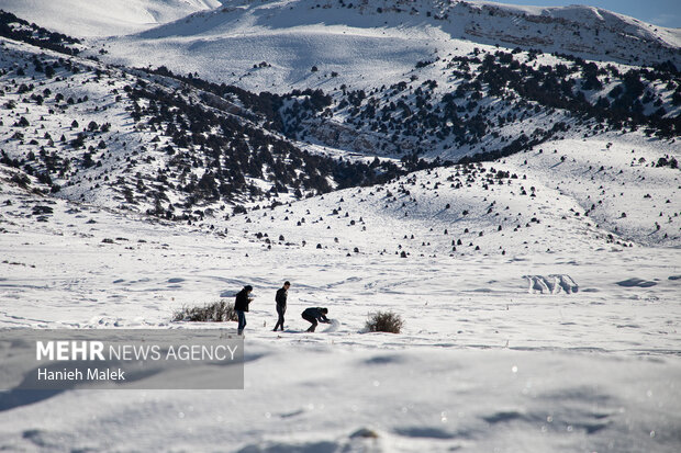 برف در ارتفاعات گلستان