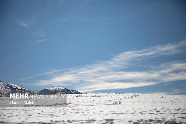 برف در ارتفاعات گلستان