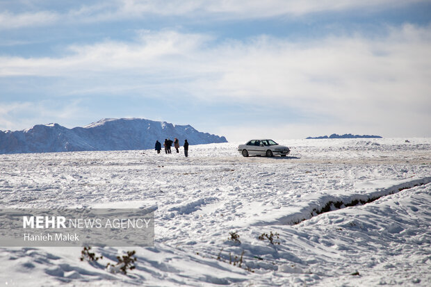 برف در ارتفاعات گلستان
