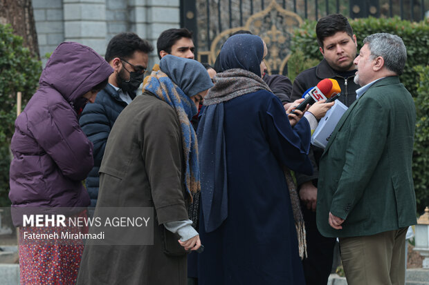 الیاس حضرتی رئیس شورای اطلاع رسانی دولت در حاشیه جلسه هیئت دولت