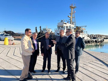 بررسی میدانی زیرساخت‌های اسکله‌ای بنادر چارک، آفتاب، کیش و قشم