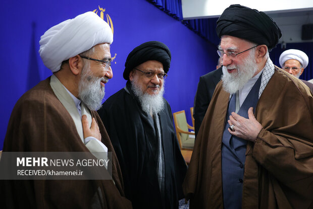 دیدار اعضای ستاد برگزاری کنگره آیت‌ الله میلانی با رهبر معظم انقلاب
