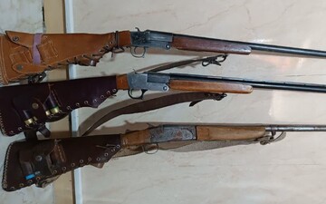 کشف ۳ قبضه سلاح شکاری قاچاق با همکاری پلیس امنیت در رشت