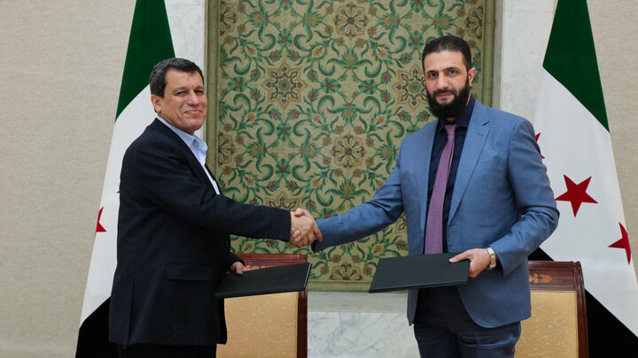 دیمەشق: هیچ ڕێککەوتنێکمان لەگەڵ هێزەکانی سووریای دیمۆکراتیک  نەبووە