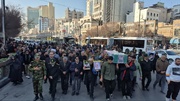 تصاویری از تشییع پیکر مطهر جانباز شهید در مشهد