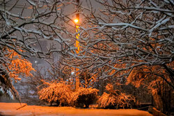 Şehrekürd'de güzel kar manzaraları