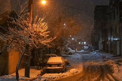 بارش دوباره برف تبریز را سفیدپوش کرد