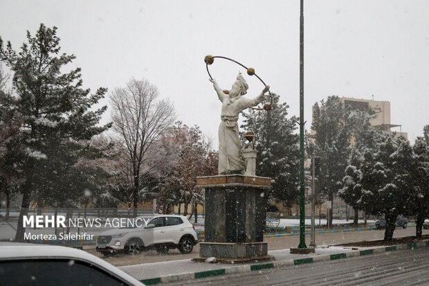 بارش برف در شهرکرد