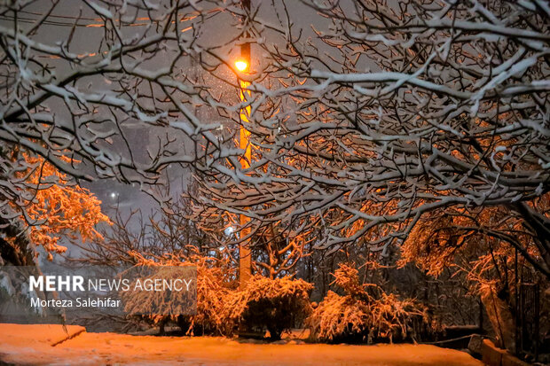 بارش برف در شهرکرد