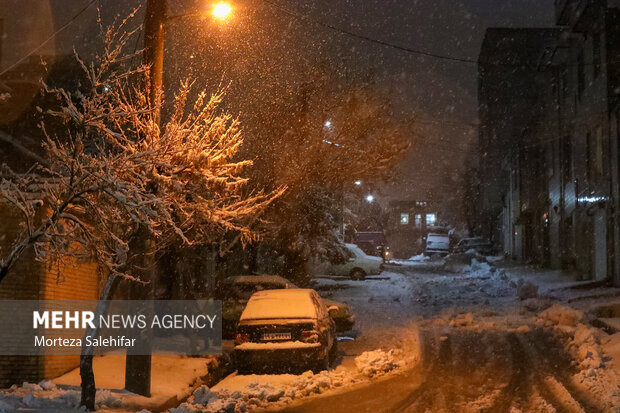 بارش برف در شهرکرد