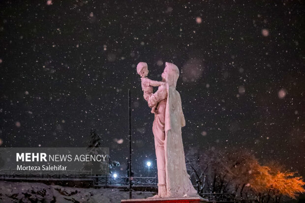 بارش برف در شهرکرد