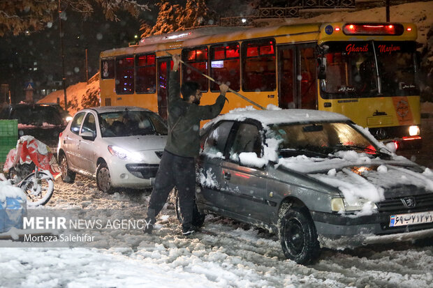 بارش برف در شهرکرد