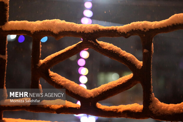 بارش برف در شهرکرد