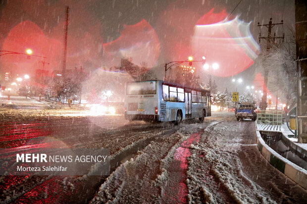 بارش برف در شهرکرد