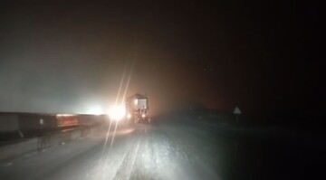 عملیات برف‌روبی در محور سمنان-فیروزکوه