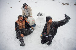 برف بازی در کولاک سپیدان