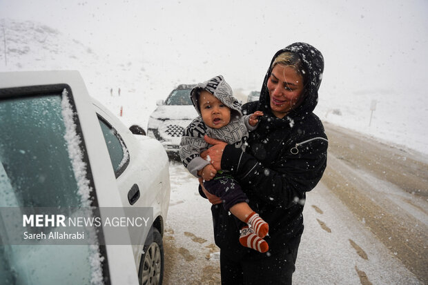 برف بازی در کولاک سپیدان