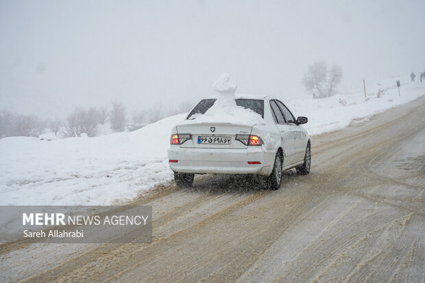 برف بازی در کولاک سپیدان