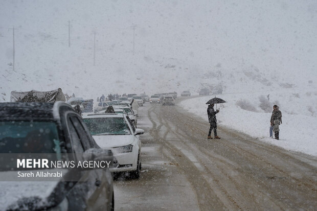 برف بازی در کولاک سپیدان