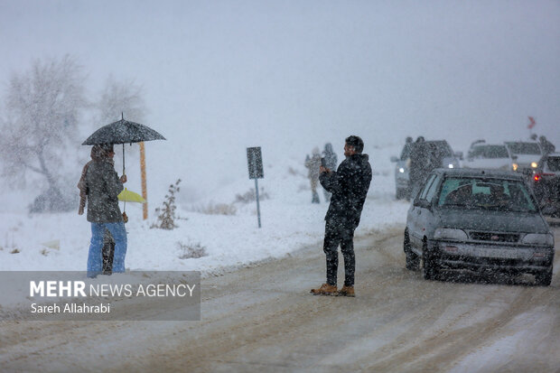 برف بازی در کولاک سپیدان