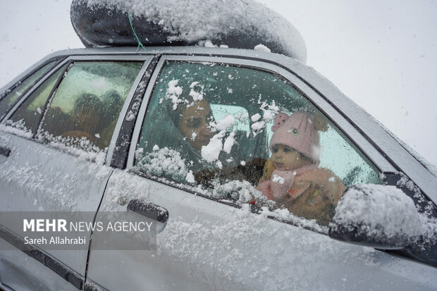 برف بازی در کولاک سپیدان