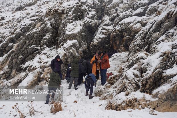 برف بازی در کولاک سپیدان