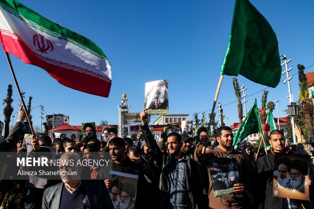 اجتماع حماسه آفرینان هشتم دی در رشت