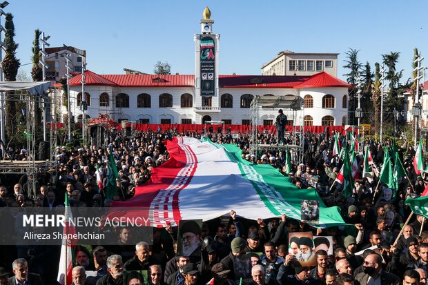 اجتماع حماسه آفرینان هشتم دی در رشت