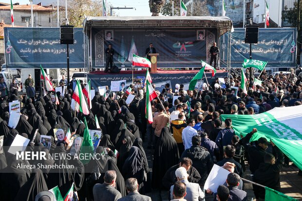 اجتماع حماسه آفرینان هشتم دی در رشت