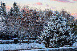 Urmiye’de kar yağışı sonrası seyirlik manzaralar oluştu