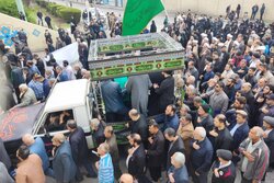 تشییع پیکر آیت‌الله شفیعی در اهواز