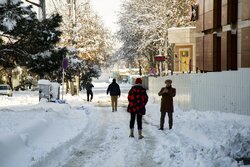 بارش برف شدید در شیروان