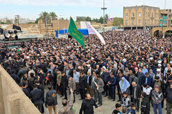 اقامه نماز بر پیکر آیت الله شفیعی