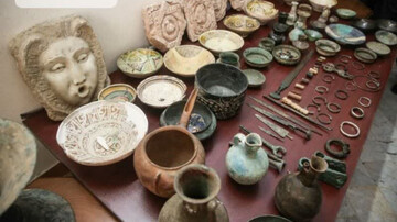 کشف ۳۰۸ اشیای تاریخی دوره هخامنشی و ساسانی در چالوس