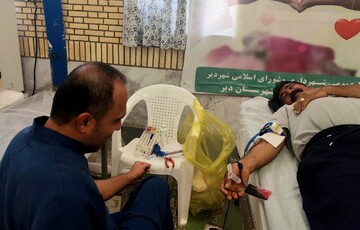 ناظمیان‌پور: شهروندان دیّری مشارکت خوبی در اهدای خون داشتند