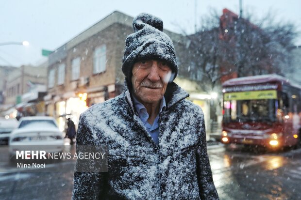 چهره تبریز زمستانی شد