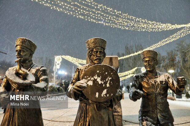چهره تبریز زمستانی شد