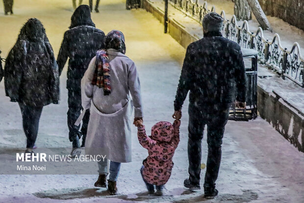 چهره تبریز زمستانی شد