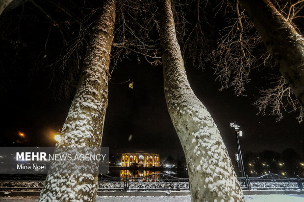 چهره تبریز زمستانی شد