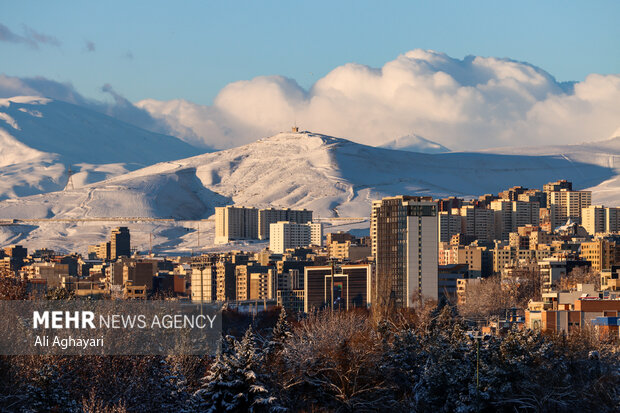 چهره زمستانی ارومیه پس از بارش برف