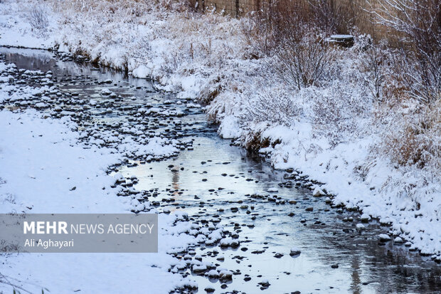 چهره زمستانی ارومیه پس از بارش برف