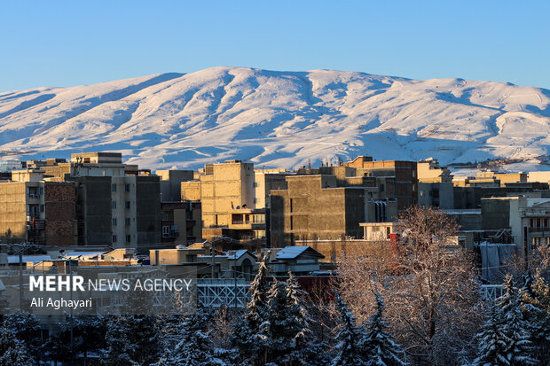 چهره زمستانی ارومیه پس از بارش برف