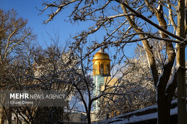 بارش اولین برف زمستانی در سنندج