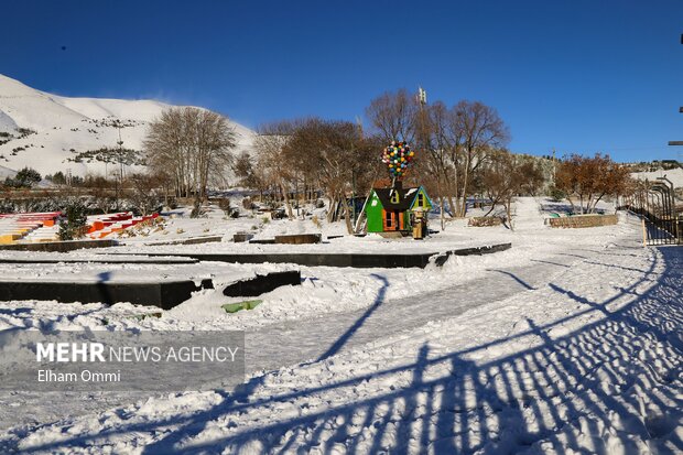 بارش اولین برف زمستانی در سنندج