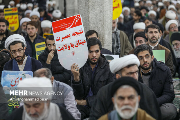 بزرگداشت حماسه 9 دی در مدرسه فیضیه قم