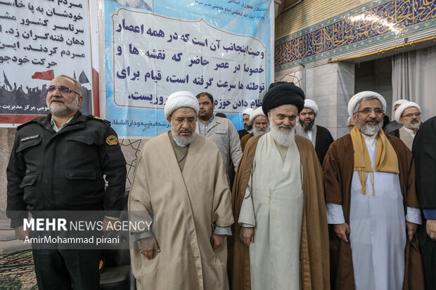 بزرگداشت حماسه 9 دی در مدرسه فیضیه قم