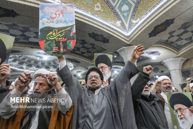 بزرگداشت حماسه 9 دی در مدرسه فیضیه قم