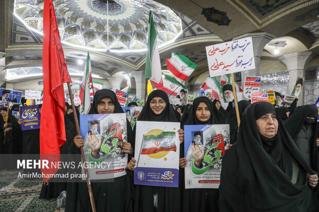 بزرگداشت حماسه 9 دی در مدرسه فیضیه قم