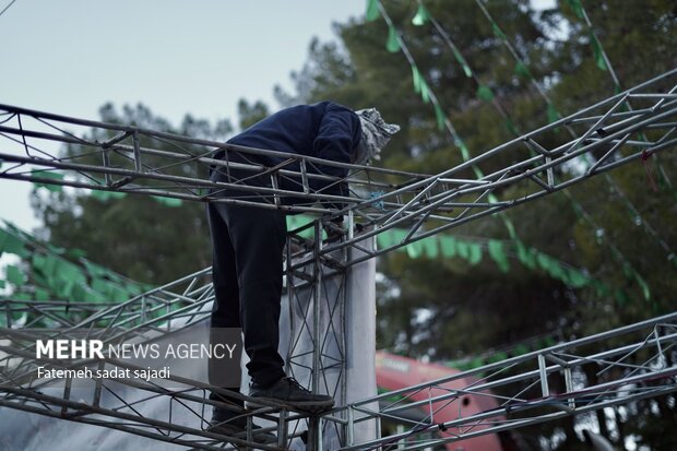 آماده سازی مواکب مردمی ششمین سالگرد شهادت سردار سلیمانی
