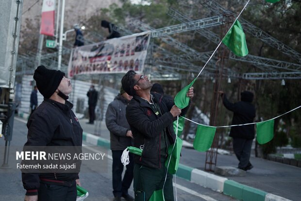 آماده سازی مواکب مردمی ششمین سالگرد شهادت سردار سلیمانی